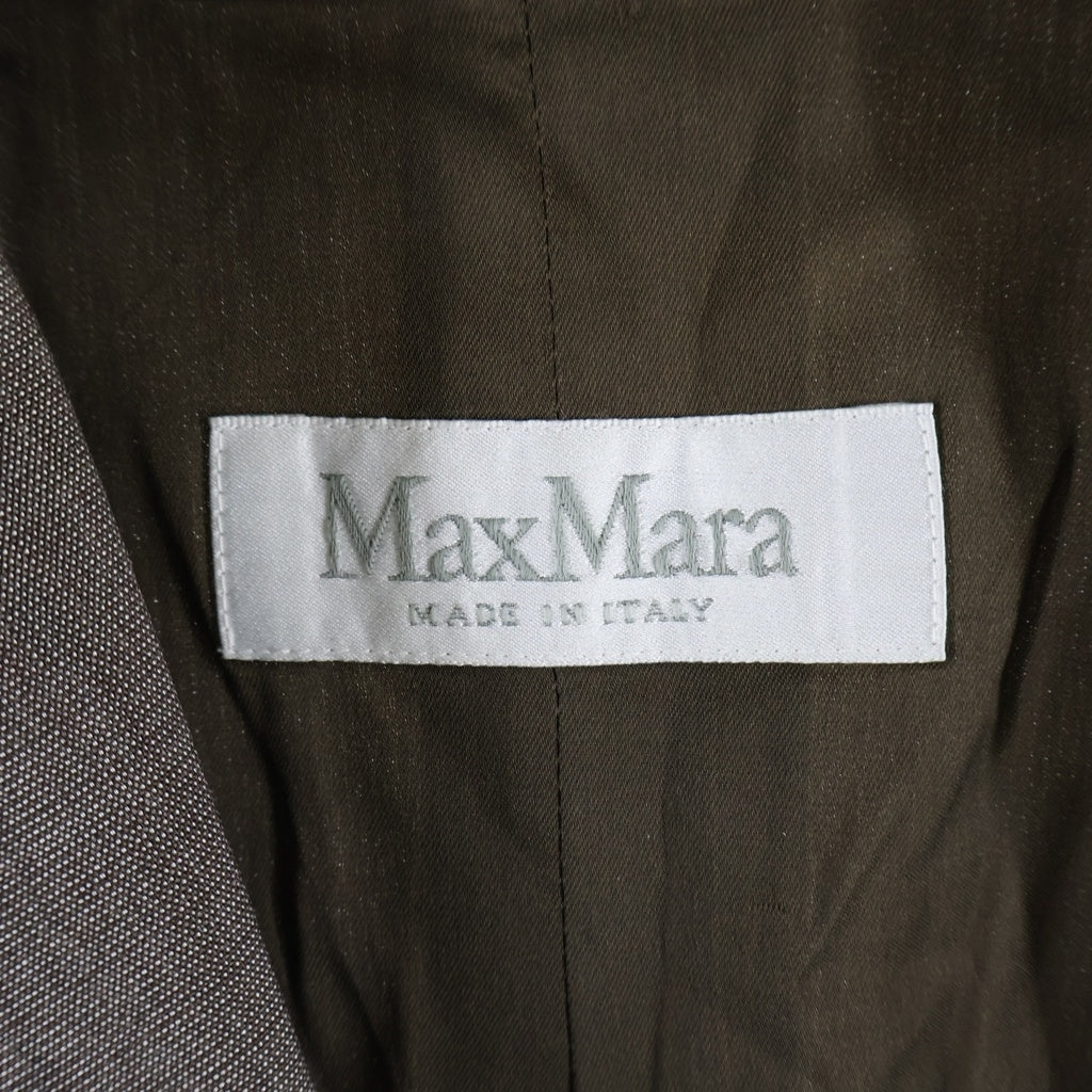 Max Mara(マックスマーラ) 1B テーラードジャケット グレーブラウン #38 レディース