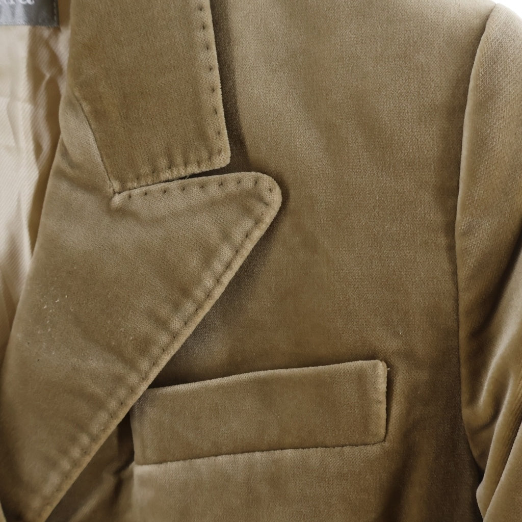 Max Mara(マックスマーラ) ピークドラペル ベルベットジャケット ベージュ #38 レディース