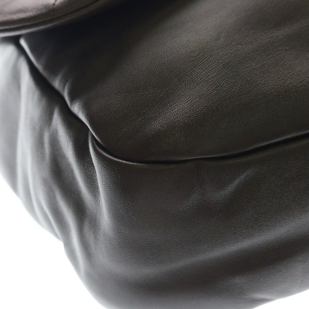SAINT LAURENT PARIS(サンローランパリ) ジェイミー4.3 ラージ チェーンショルダーバック トートバッグ ダークブラウン レザー 805859 ゴールド金具 レディース