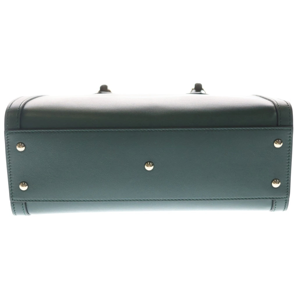 GUCCI(グッチ) ダイアナ バンブー 2WAYハンドバッグ ショルダーバッグ トートバッグ モスグリーン レザー 853226 ゴールド金具 レディース