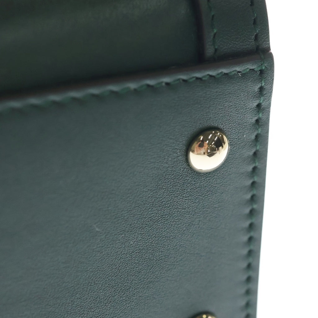GUCCI(グッチ) ダイアナ バンブー 2WAYハンドバッグ ショルダーバッグ トートバッグ モスグリーン レザー 853226 ゴールド金具 レディース