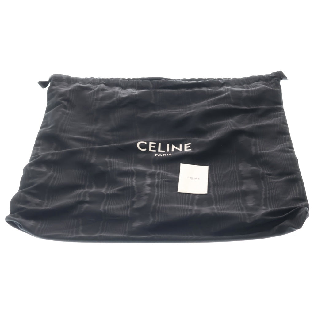 CELINE(セリーヌ) ホリゾンタルカバ トートバック ハンドバッグ アイボリー×ブラウン キャンバス×レザー ゴールド金具 レディース