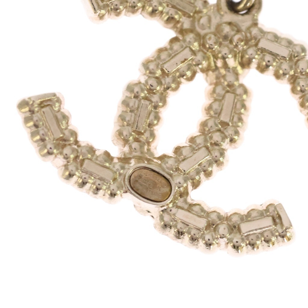 CHANEL(シャネル) CCロゴ ピアス ラインストーン ゴールド GP A22K レディース