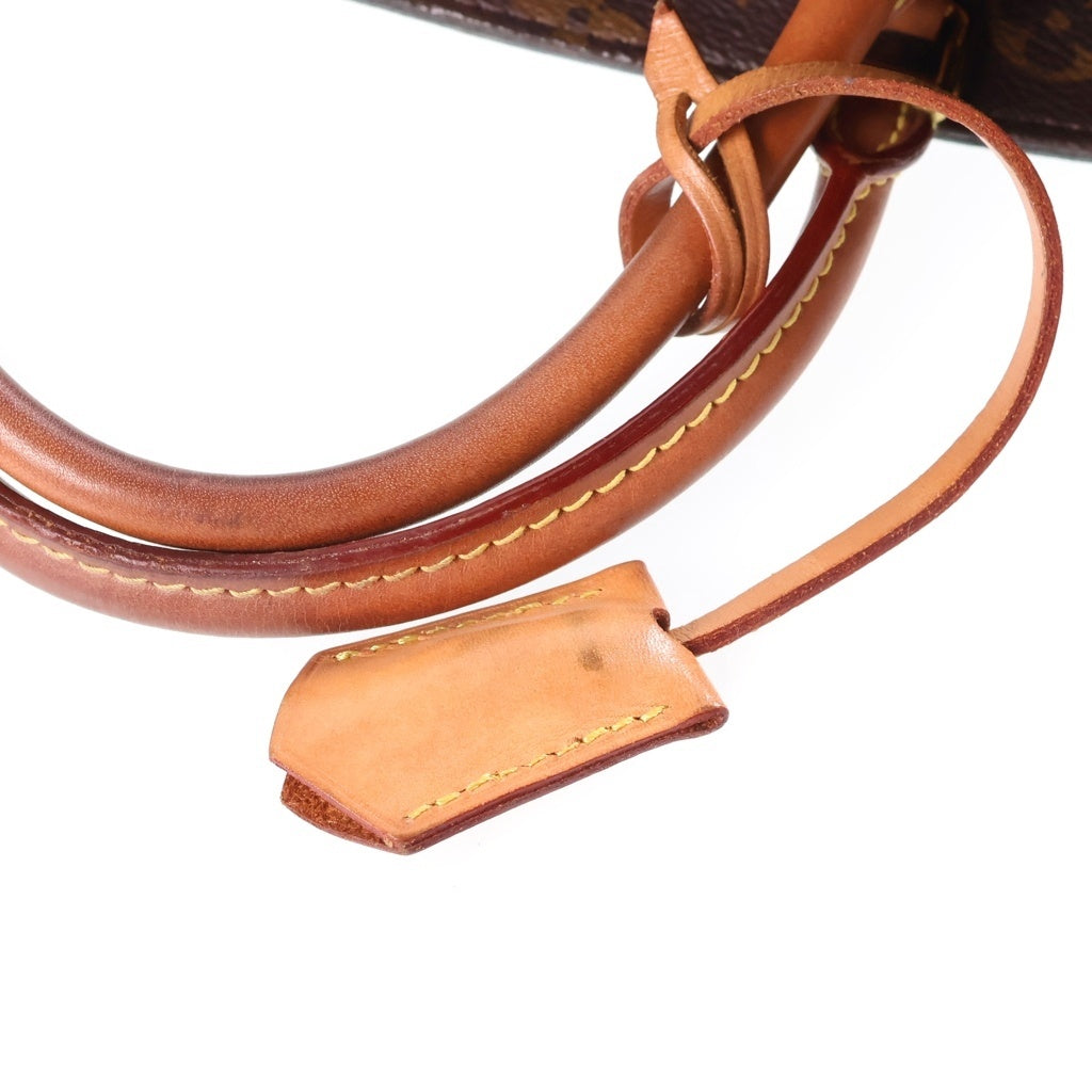 LOUIS VUITTON(ルイヴィトン) モノグラム モンテーニュBB 2WAYハンドバッグ ショルダーバッグ ブラウン レザー×PVC M41055 ゴールド金具 レディース