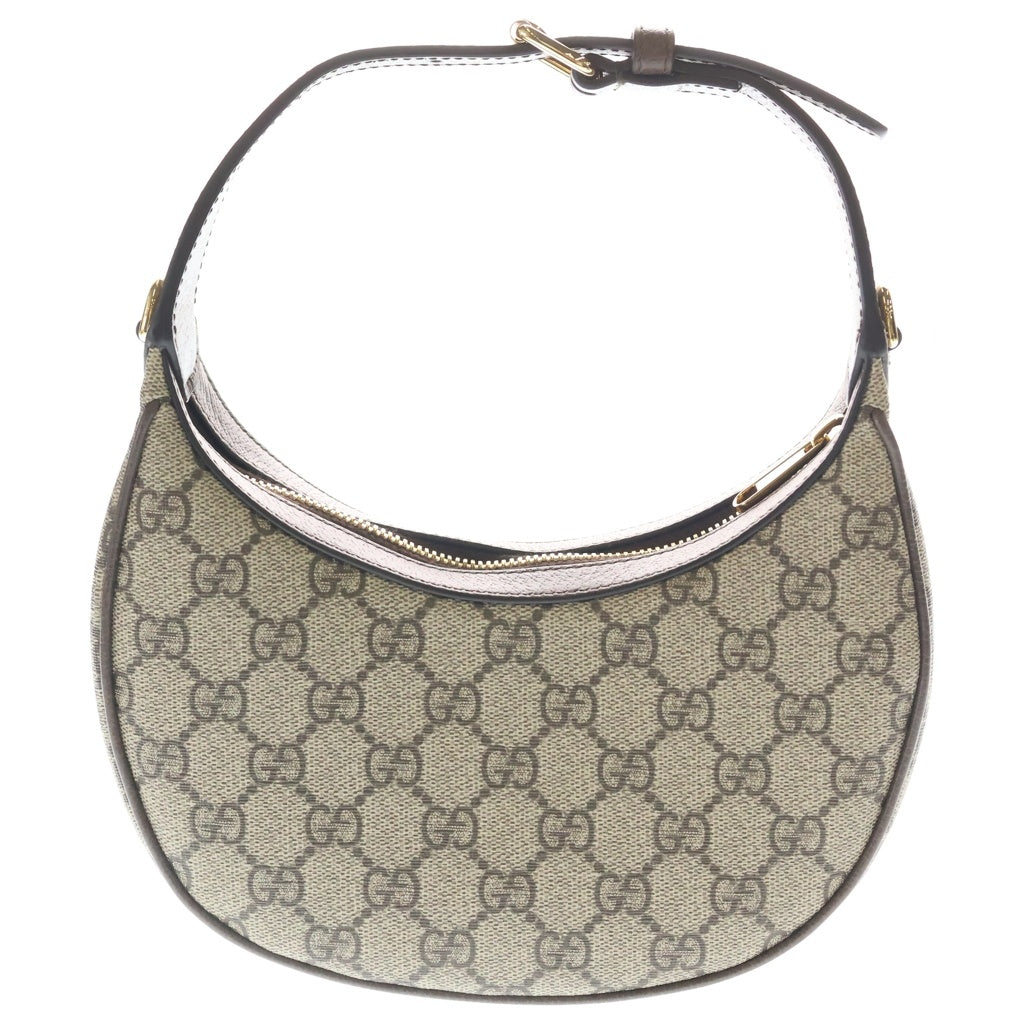 GUCCI(グッチ) オフィディア GGスプリーム PVC レザー ワンショルダーバッグ ベージュ/ブラウン 772303 レディース