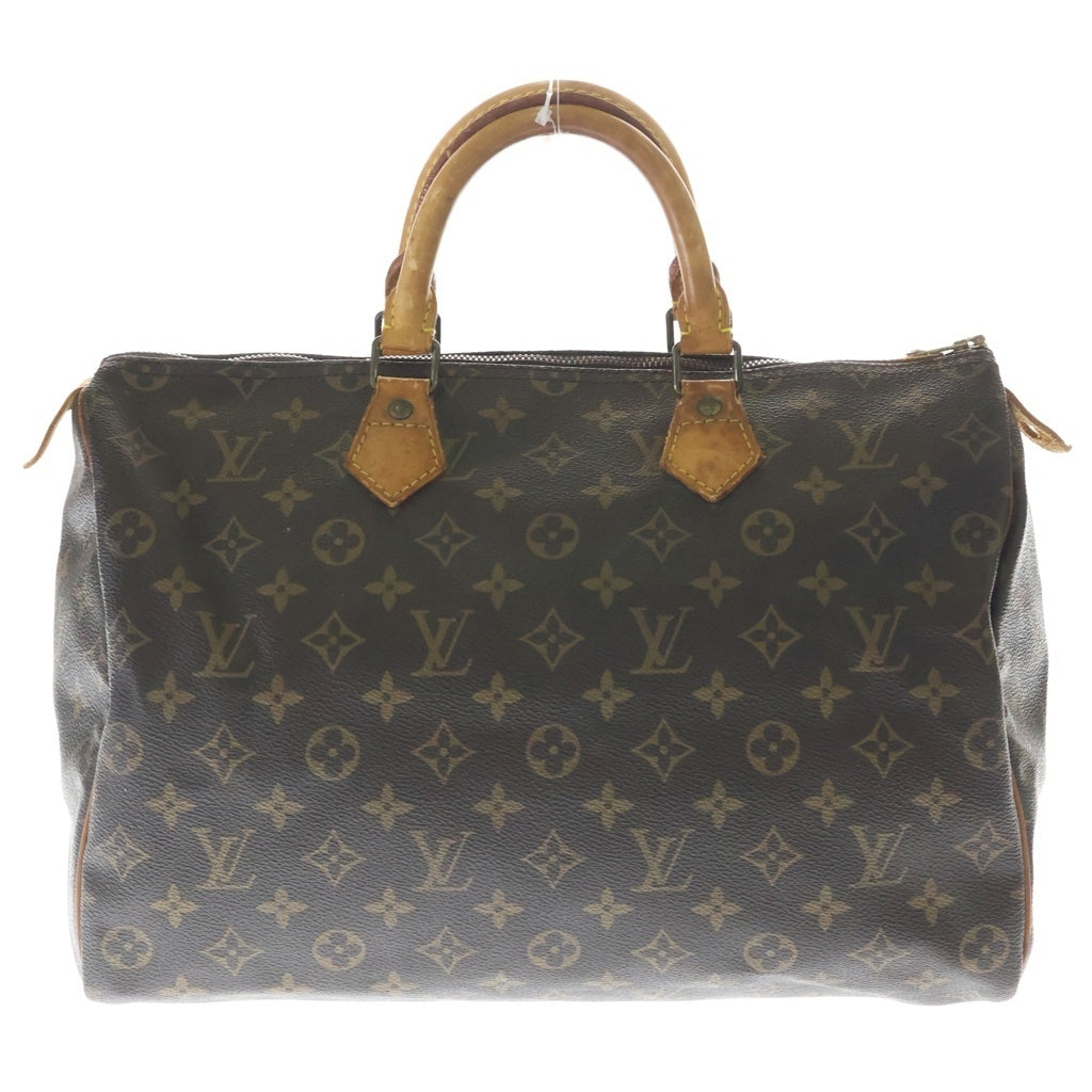 LOUIS VUITTON(ルイヴィトン) モノグラム スピーディー35 PVC レザー ハンドバッグ ブラウン M41524 レディース