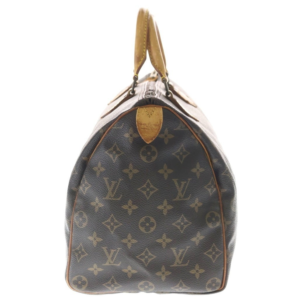 LOUIS VUITTON(ルイヴィトン) モノグラム スピーディー35 PVC レザー ハンドバッグ ブラウン M41524 レディース