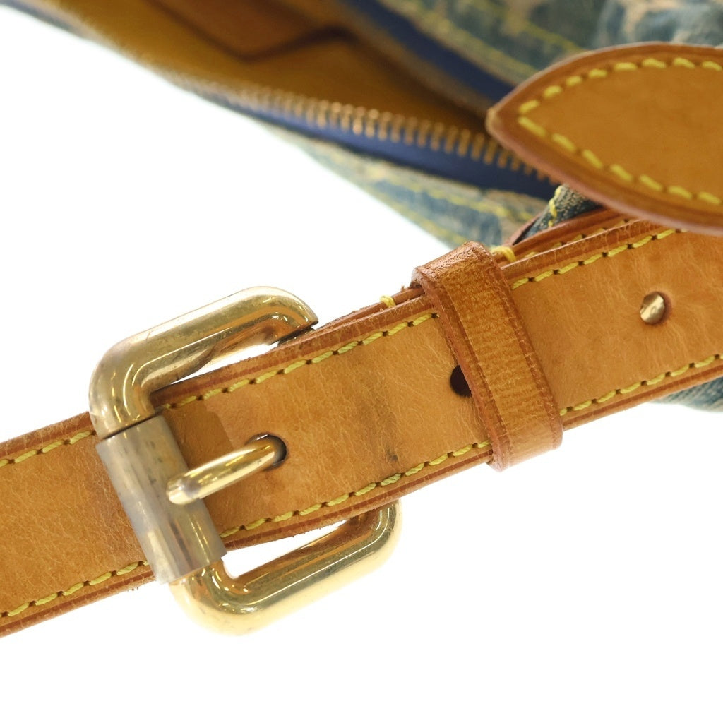 LOUIS VUITTON(ルイヴィトン) モノグラムデニム バギーGM レザー ショルダーバッグ ゴールド金具 インディゴ M95048 レディース