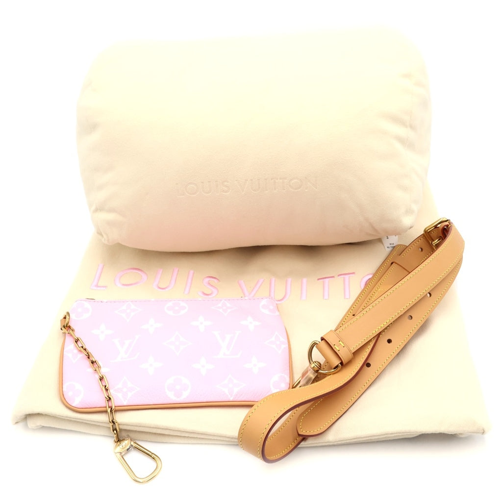 LOUIS VUITTON(ルイヴィトン) スピーディP9 バンドリエール30 2WAYハンドバッグ ショルダーバッグ ピンク レザー×PVC M13914 ゴールド金具 レディース