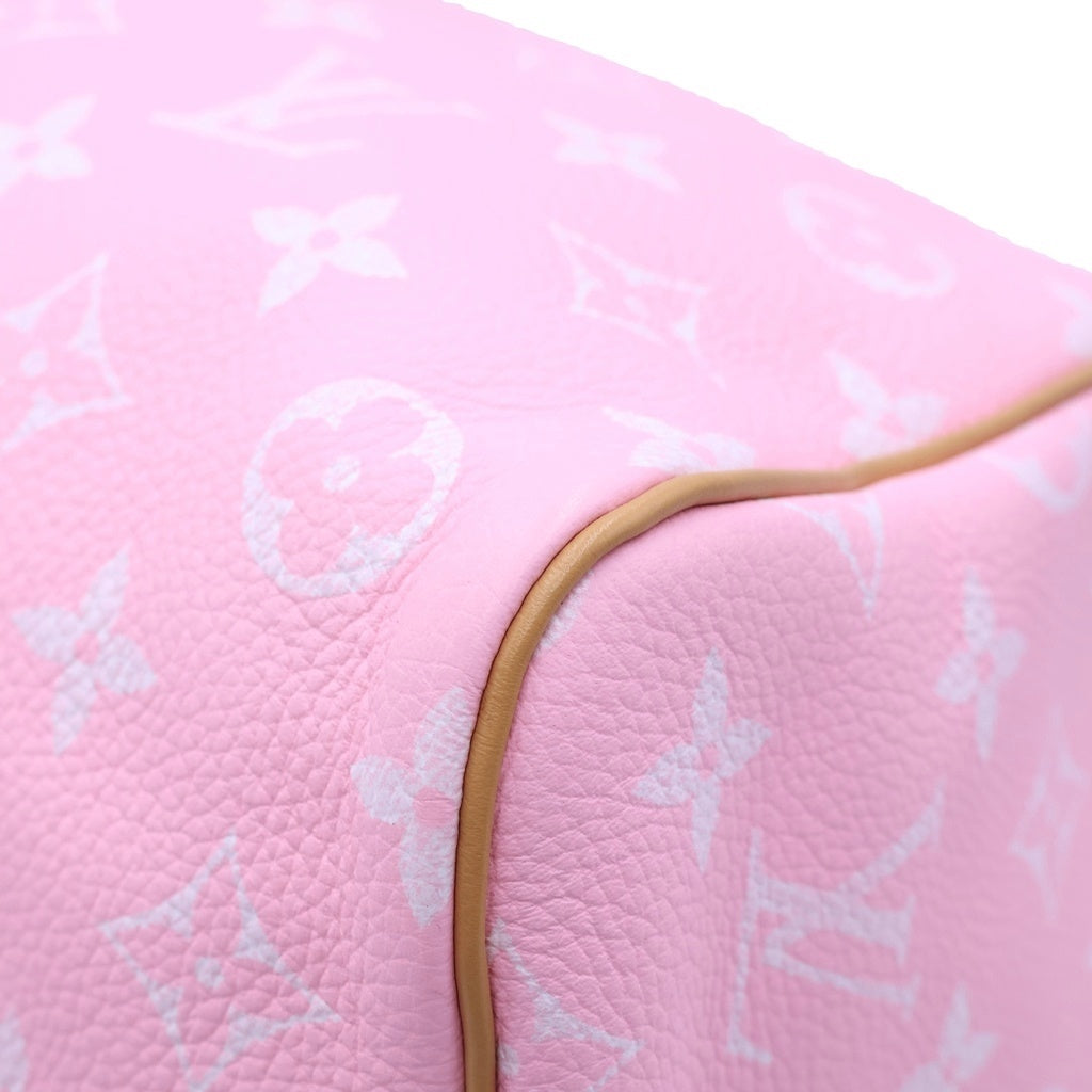 LOUIS VUITTON(ルイヴィトン) スピーディP9 バンドリエール30 2WAYハンドバッグ ショルダーバッグ ピンク レザー×PVC M13914 ゴールド金具 レディース
