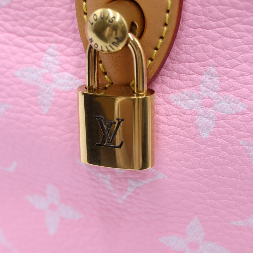 LOUIS VUITTON(ルイヴィトン) スピーディP9 バンドリエール30 2WAYハンドバッグ ショルダーバッグ ピンク レザー×PVC M13914 ゴールド金具 レディース
