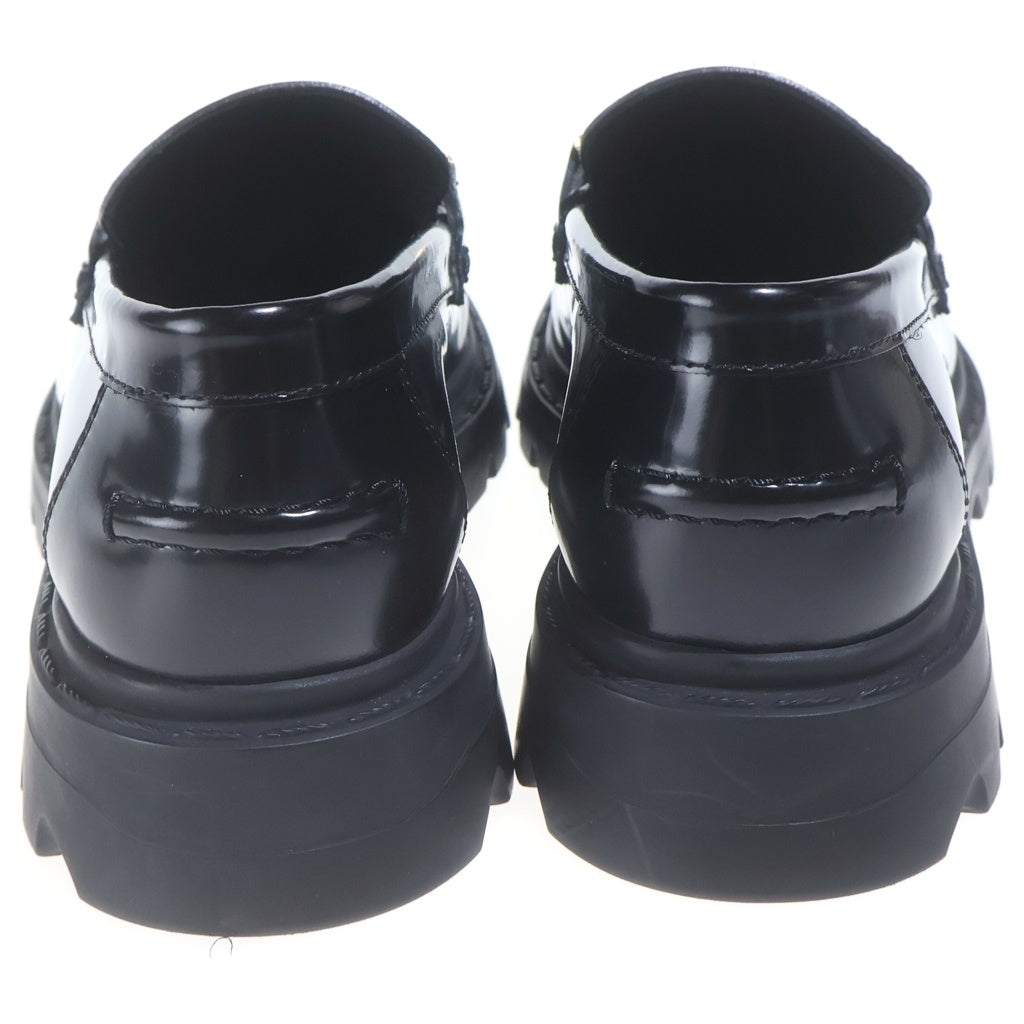 Christian Dior(クリスチャンディオール) 21AW Dior Code Loafers ディオールコードローファー カーフスキン レザー ロゴプレート ブラック レディース