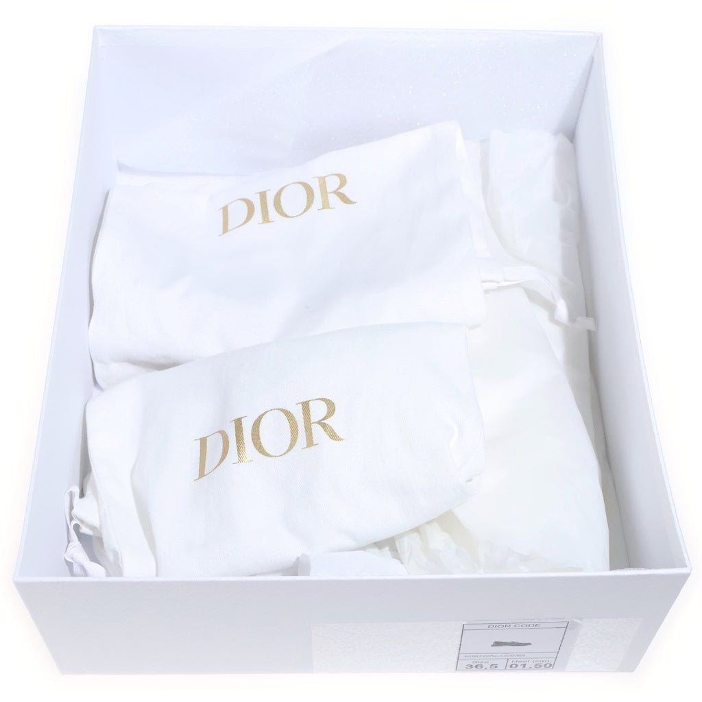 Christian Dior(クリスチャンディオール) 21AW Dior Code Loafers ディオールコードローファー カーフスキン レザー ロゴプレート ブラック レディース