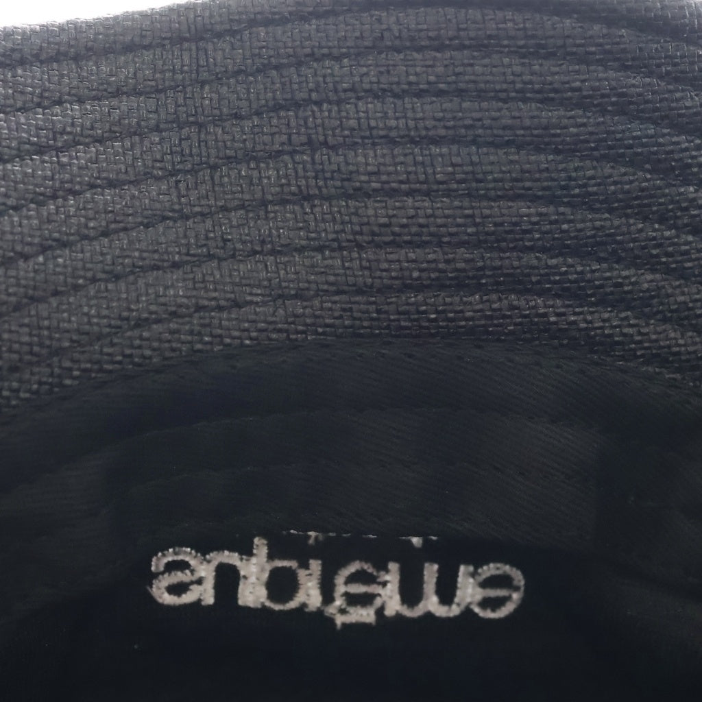 SUPREME(シュプリーム) 22SS Raffia Crusher ラフィア クラッシャー ロゴ刺繍 バケットハット 帽子 ブラック