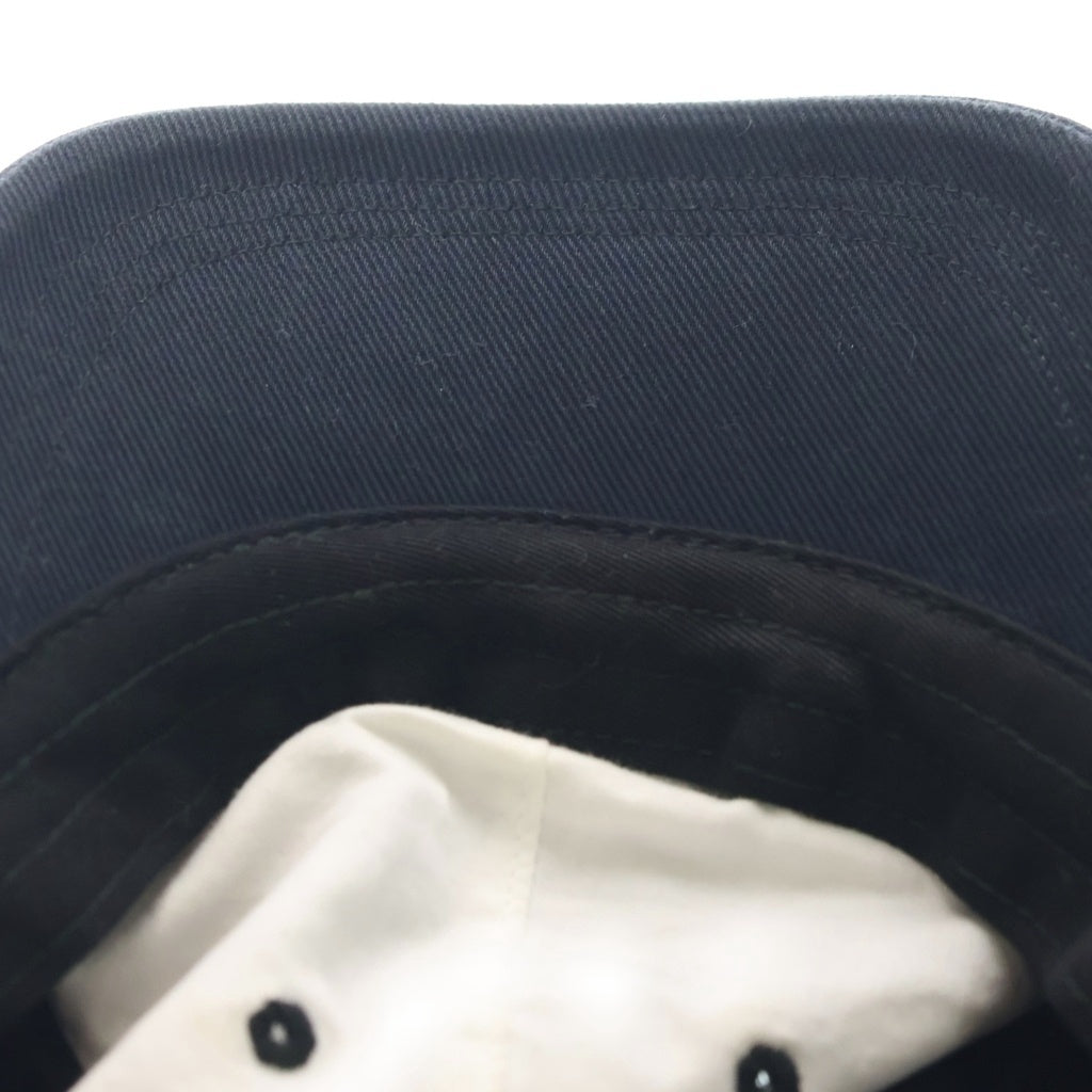 SUPREME(シュプリーム) 22AW Qualite 6-Panel カリテ 6パネル ロゴ刺繍 ベースボール キャップ 帽子 ネイビー