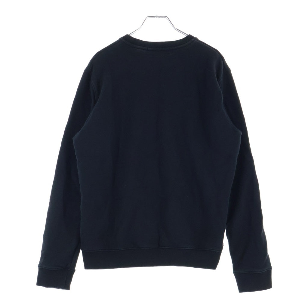 MSGM(エムエスジーエム) フロントロゴ クルーネック長袖スウェット コットン ブラック 2614MDM163 レディース
