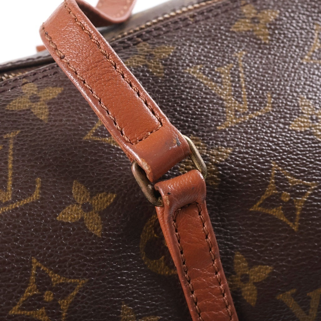 LOUIS VUITTON(ルイヴィトン) モノグラム パピヨン30 ボストンバッグ ハンドバッグ ブラウン レザー×PVC M51365 ゴールド金具 レディース