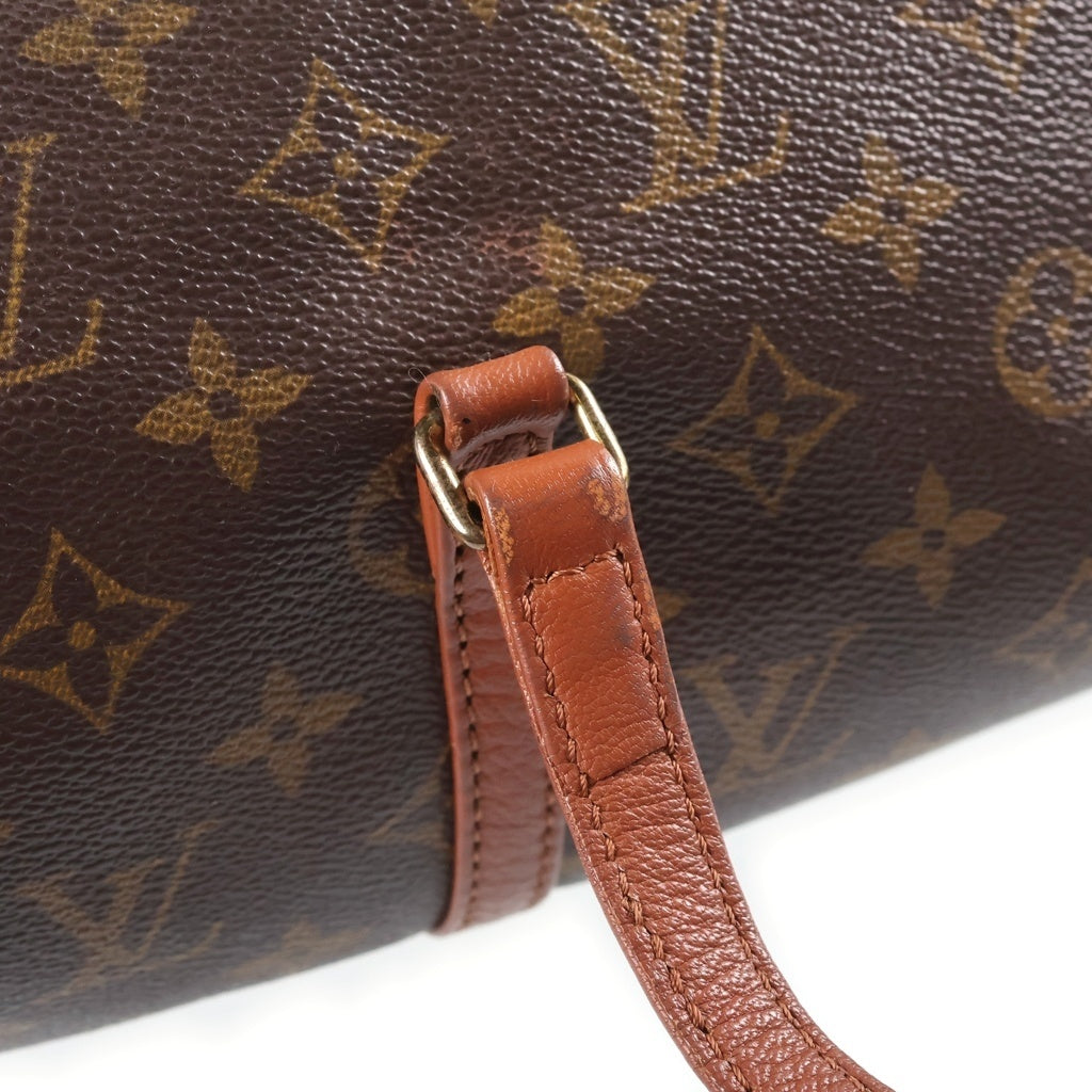 LOUIS VUITTON(ルイヴィトン) モノグラム パピヨン30 ボストンバッグ ハンドバッグ ブラウン レザー×PVC M51365 ゴールド金具 レディース