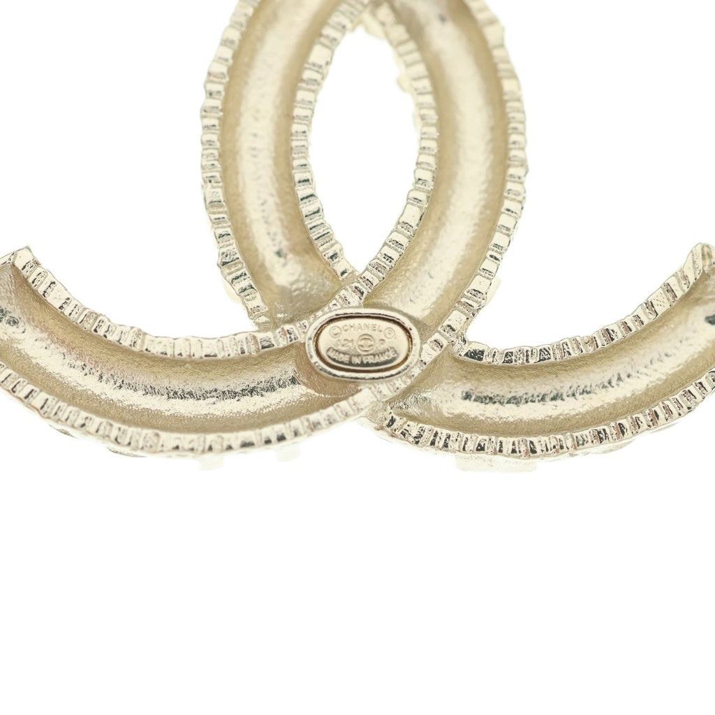 CHANEL(シャネル) ラインストーン ココマーク ピンバッジ ブローチ ゴールド GP レディース