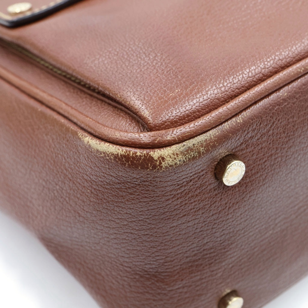 BVLGARI(ブルガリ) マキシレッタレ 2WAYバッグ ハンドバッグ トートバッグ ブラウン レザー 26421 レディース
