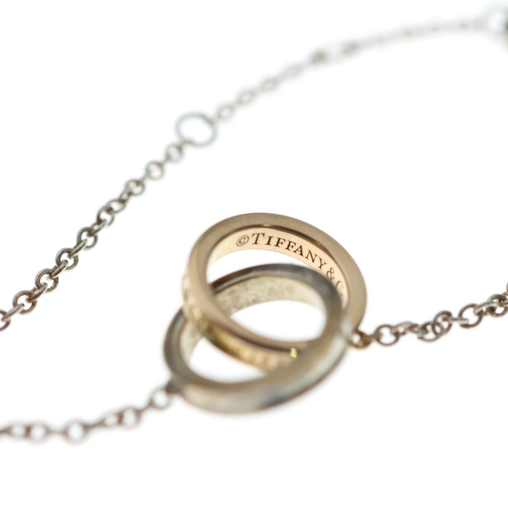 TIFFANY & Co.(ティファニー) インターロッキング サークル チェーン ブレスレット シルバー×ピンクゴールド Ag925 Au750PG レディース