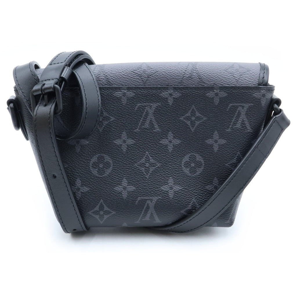 LOUIS VUITTON(ルイヴィトン) モノグラムエクリプス パルス ウェアラブルウォレット ショルダーバッグ ミニバッグ ブラック PVC レザー M12806 ブラック金具 レディース