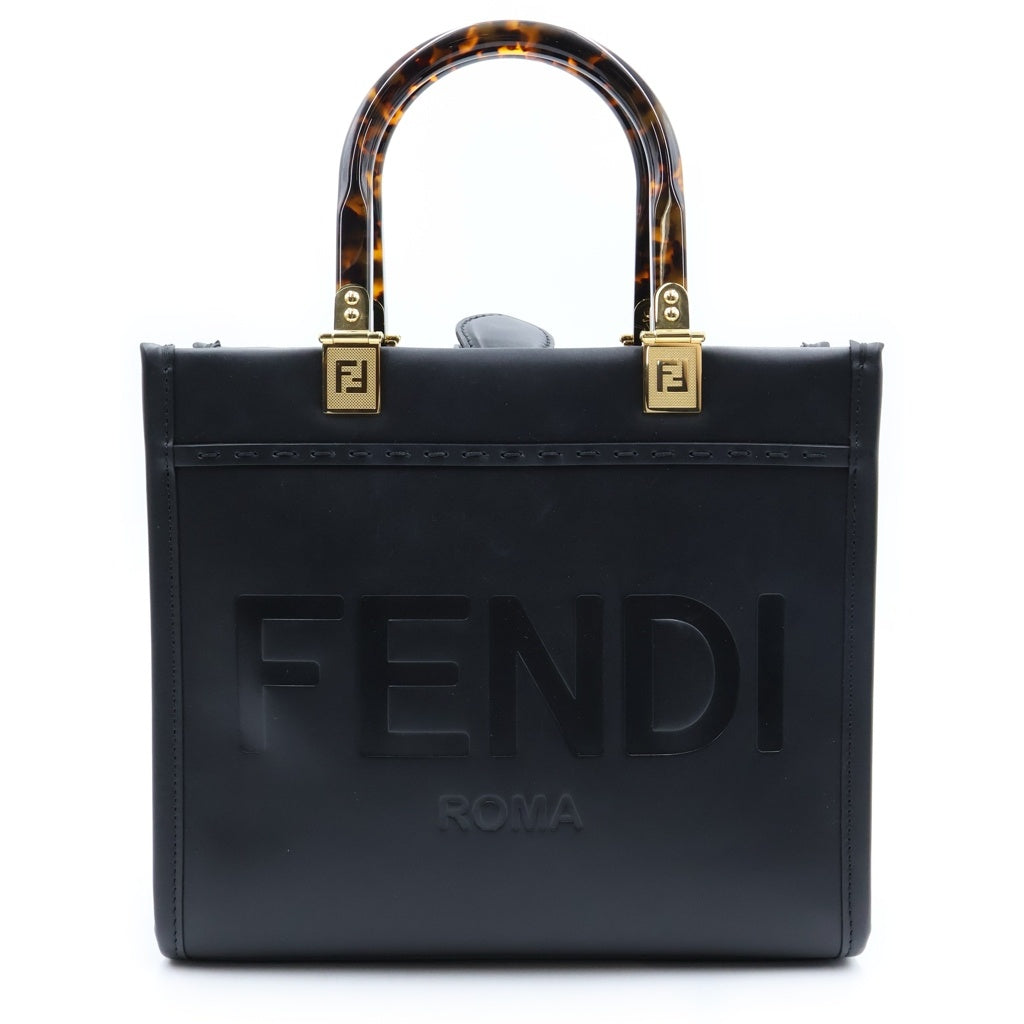 FENDI(フェンディ) サンシャイン スモール 2WAYハンドバッグ ショルダーバッグ ブラック レザー 8BH394