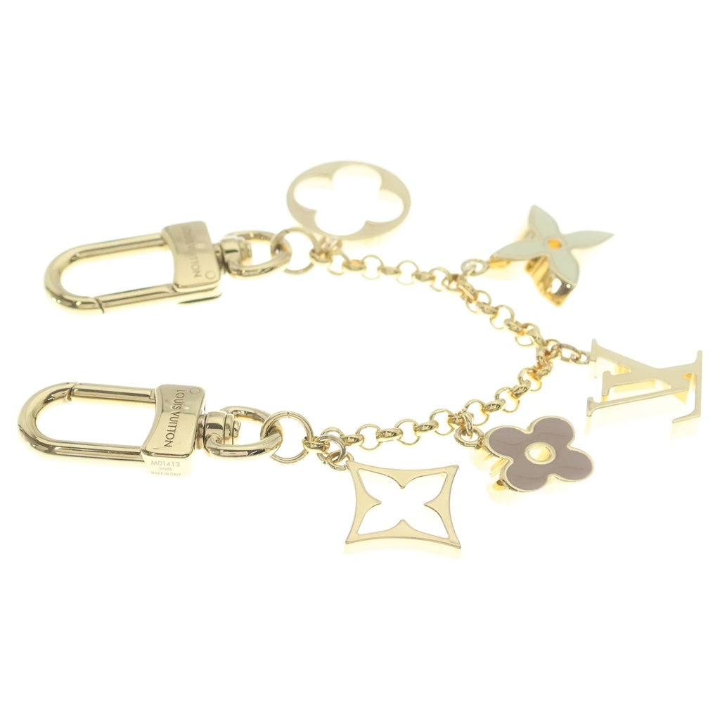 LOUIS VUITTON(ルイヴィトン) バッグ チャーム チェーン・フルール ドゥ モノグラム バッグチャーム ゴールド×ピンク M01413 レディース