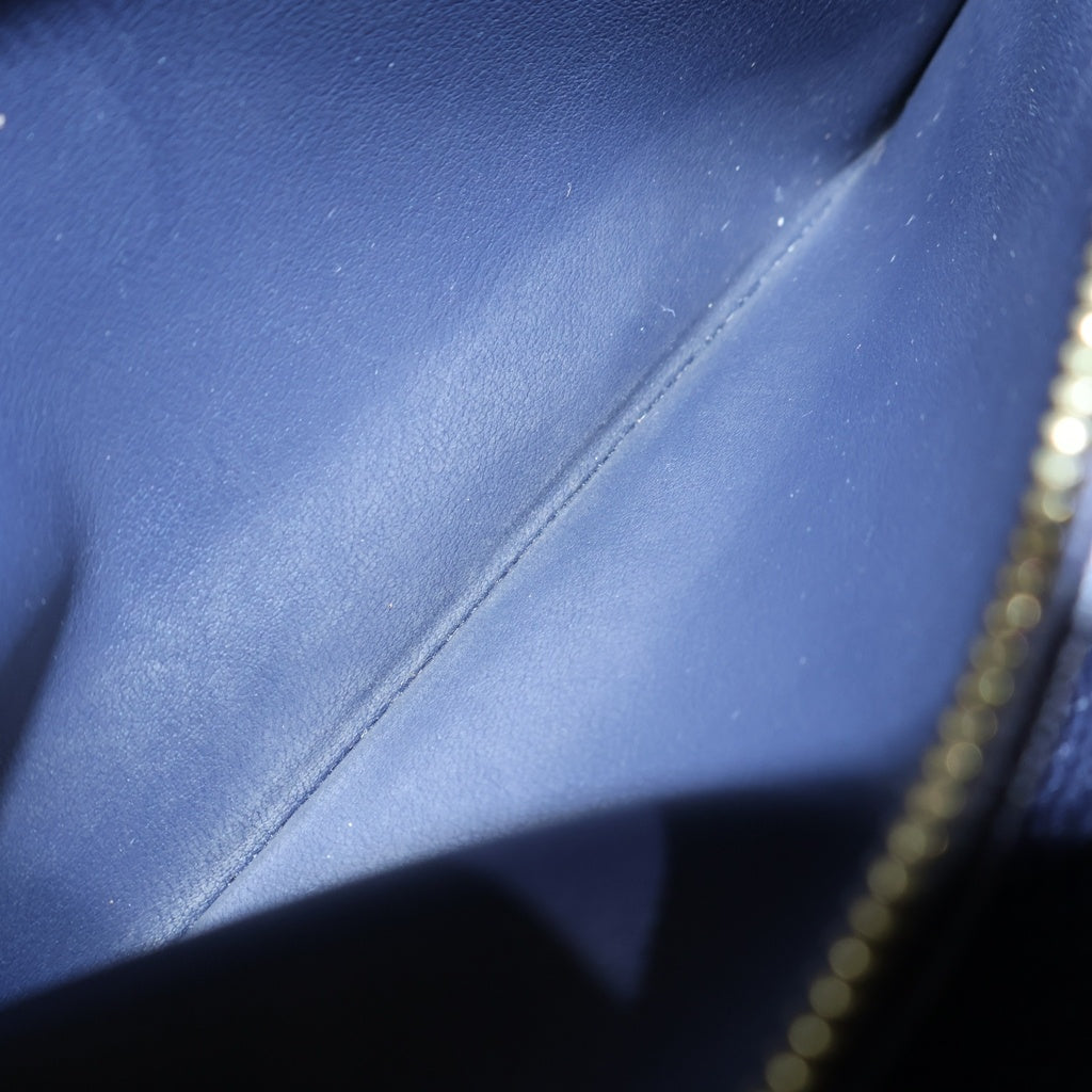 LOUIS VUITTON(ルイヴィトン) モノグラムアンプラント ジッピーウォレット ラウンドジップ長財布 レザー ネイビー M62121 レディース