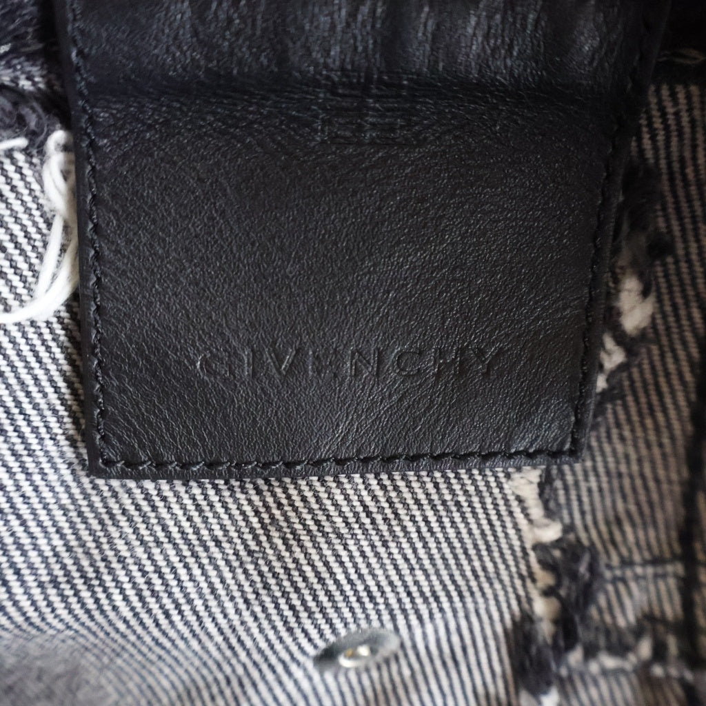GIVENCHY(ジバンシィ) デストロイ加工 スリムフィット デニムパンツ ジーンズ グレー/ブラック BM50ST5Y33