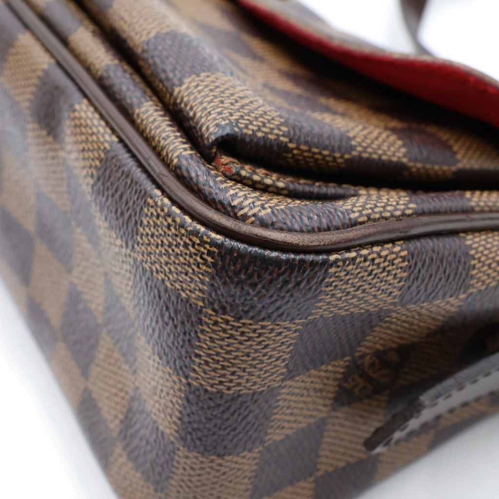 LOUIS VUITTON(ルイヴィトン) ダミエ ラヴェッロGM ショルダーバッグ ブラウン レザー×PVC N60006 ゴールド金具