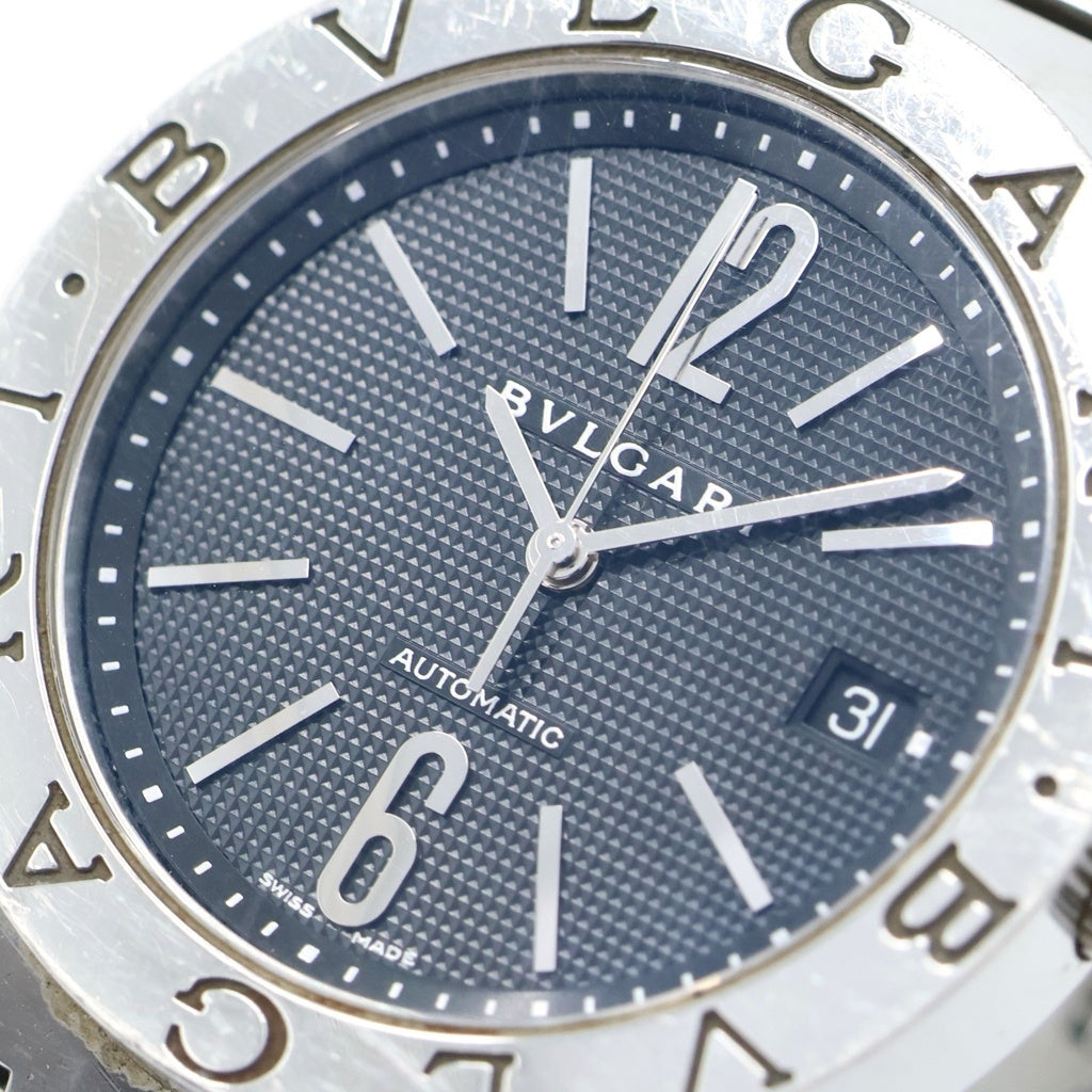 BVLGARI(ブルガリ) ブルガリブルガリデイト 黒文字盤 SS ステンレススチール AUTO BB38SS