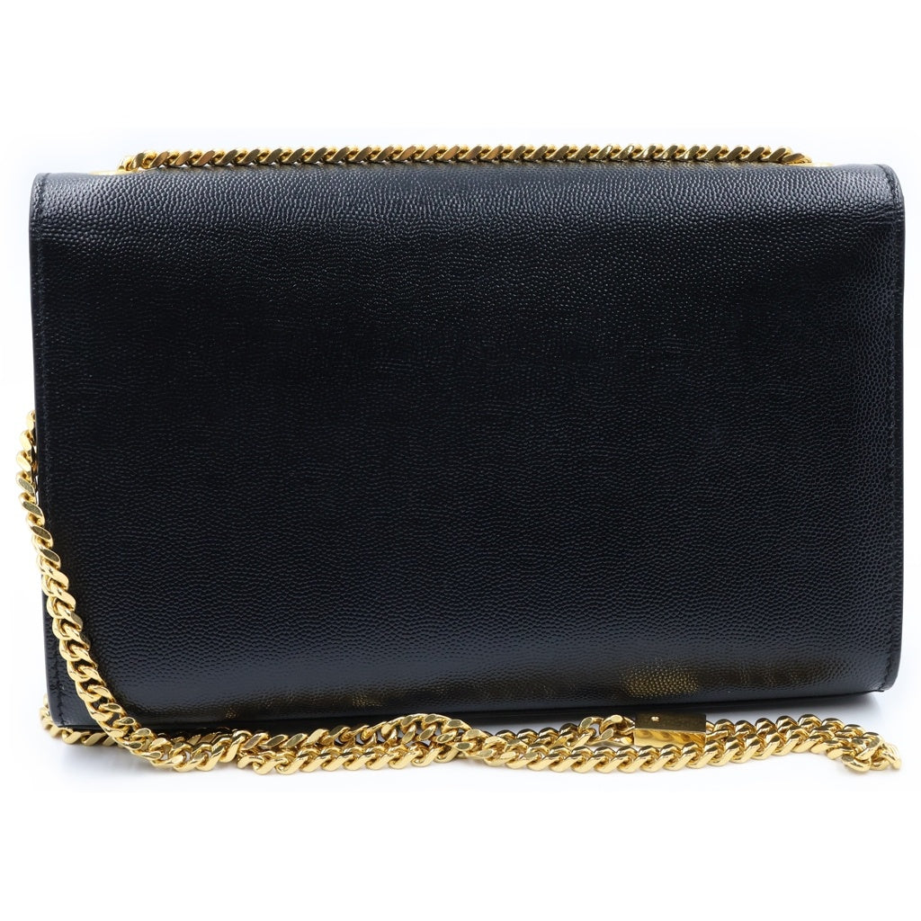 SAINT LAURENT PARIS(サンローランパリ) ケイト スモール チェーンショルダーバック ブラック キャビアスキン 469390 レディース