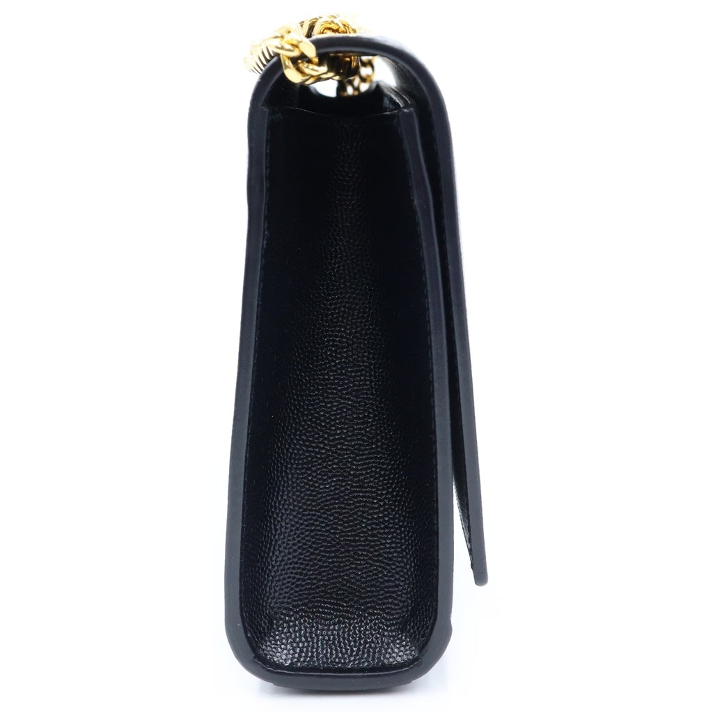 SAINT LAURENT PARIS(サンローランパリ) ケイト スモール チェーンショルダーバック ブラック キャビアスキン 469390 レディース
