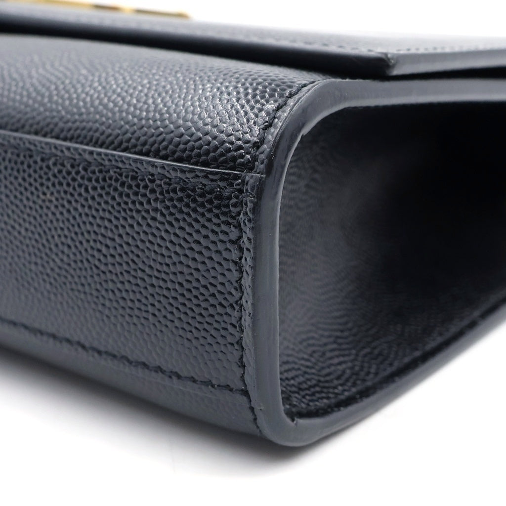SAINT LAURENT PARIS(サンローランパリ) ケイト スモール チェーンショルダーバック ブラック キャビアスキン 469390 レディース