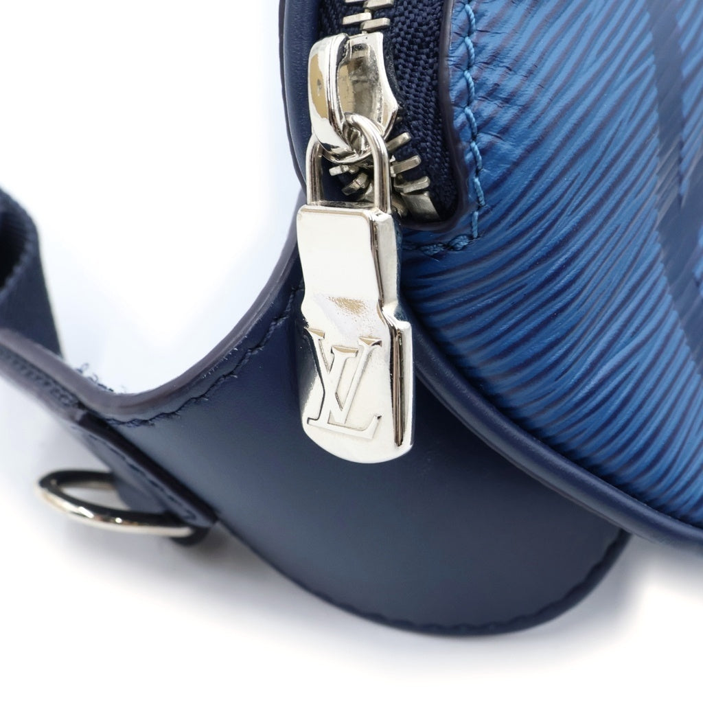 LOUIS VUITTON(ルイヴィトン) エピ LVサークル バムバック ショルダーバッグ ウエストバッグ ブルーアズール M53301 シルバー金具 レディース