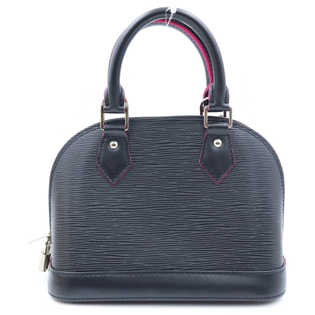 LOUIS VUITTON(ルイヴィトン) エピ アルマBB ハンドバック 2wayショルダー レザー ブラック/ピンク M54160 レディース