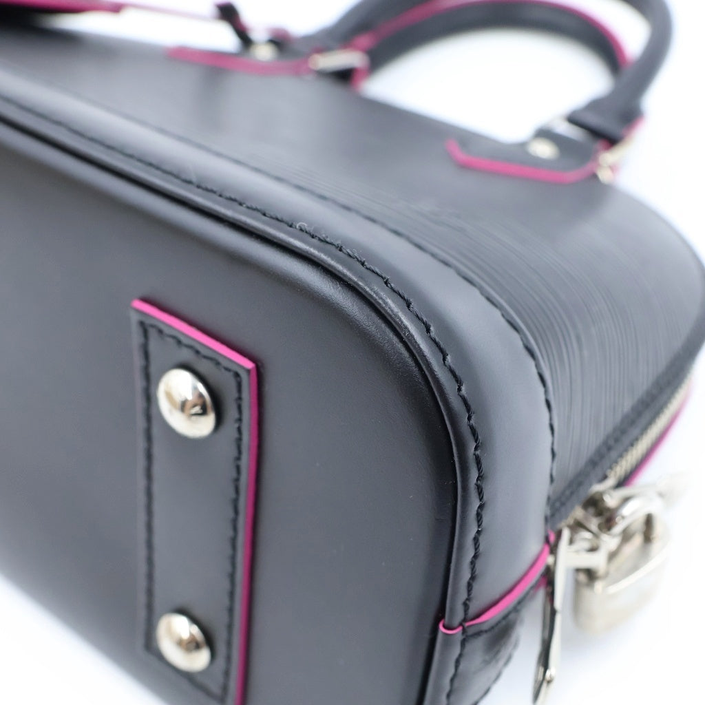 LOUIS VUITTON(ルイヴィトン) エピ アルマBB ハンドバック 2wayショルダー レザー ブラック/ピンク M54160 レディース
