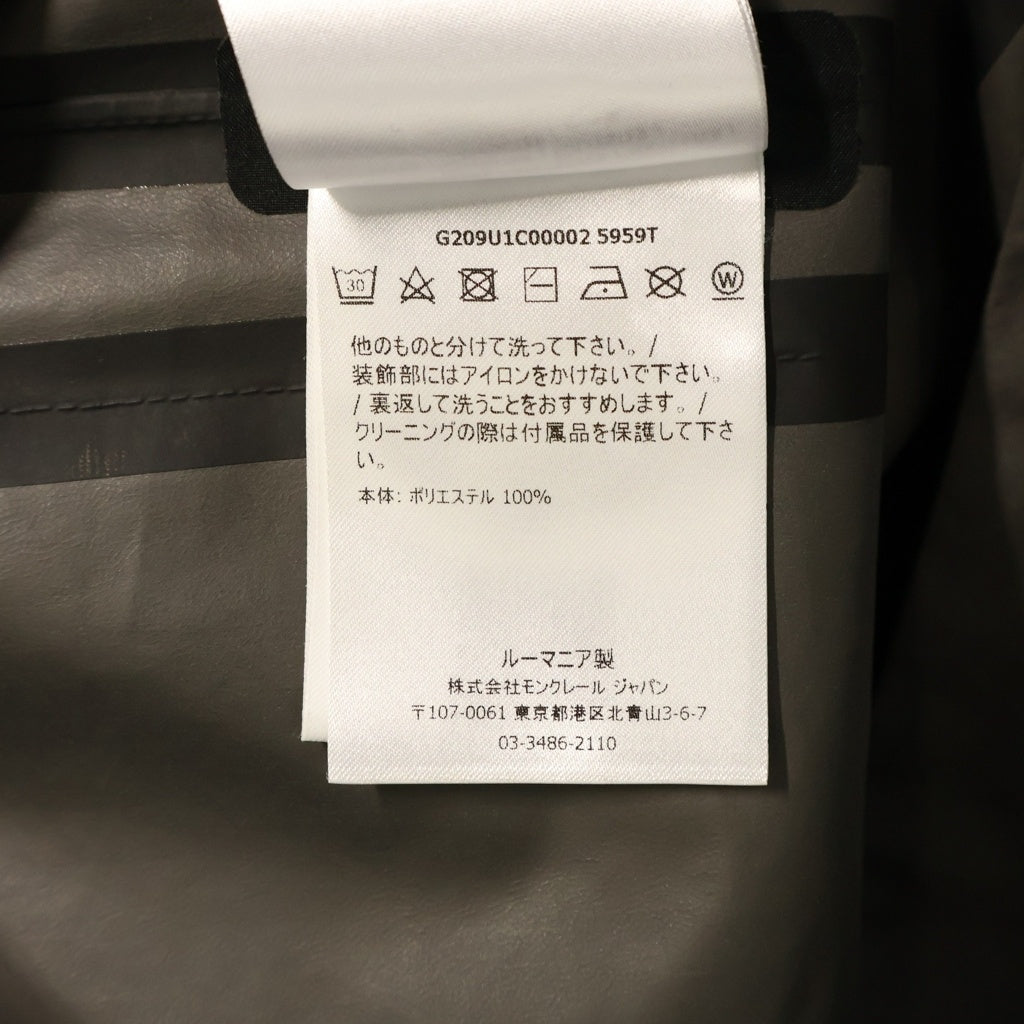 MONCLER(モンクレール) MONCLER GENIUS FRAGMENT モンクレール ジーニアス フラグメント Nembus Coat ロング コート ナイロン ブラック/グレー