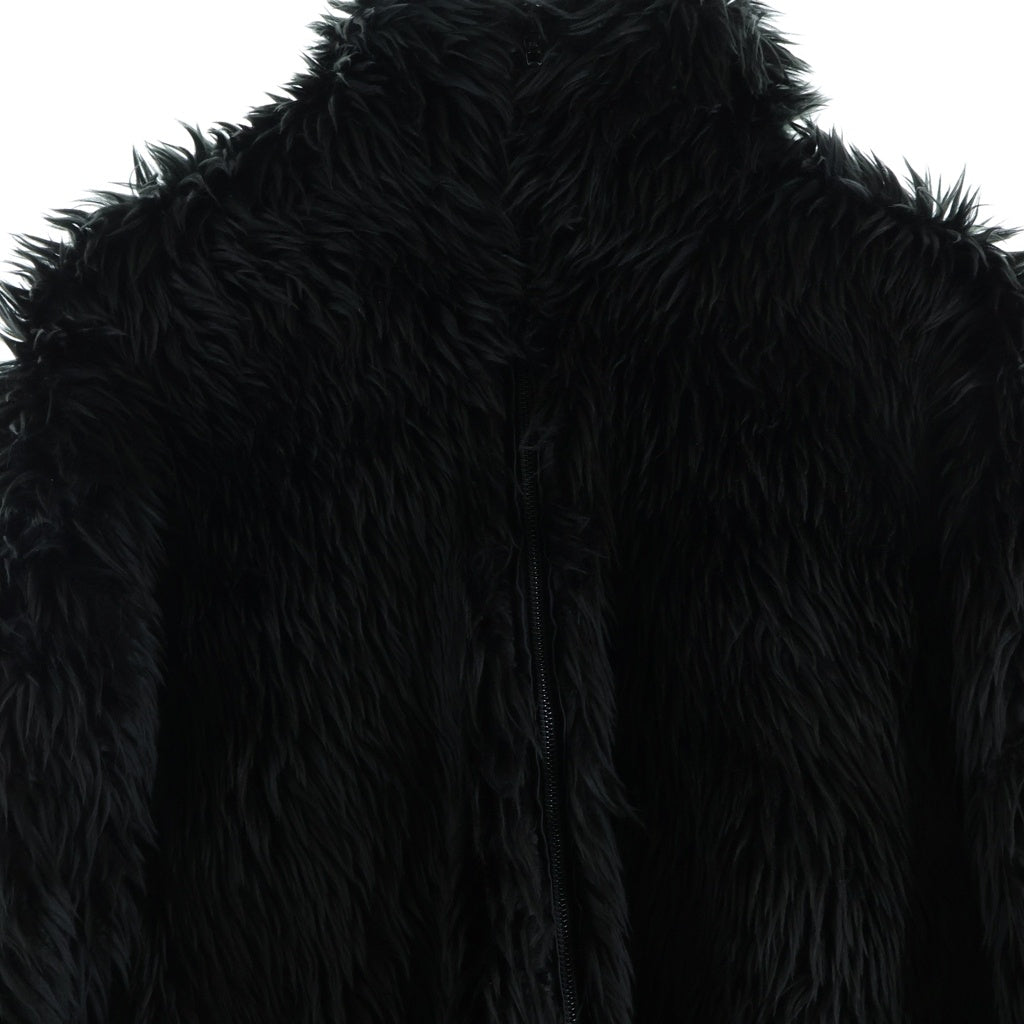 BALENCIAGA(バレンシアガ) 22AW ジップアップフェイクファージャケット エコファー ブラック 681818