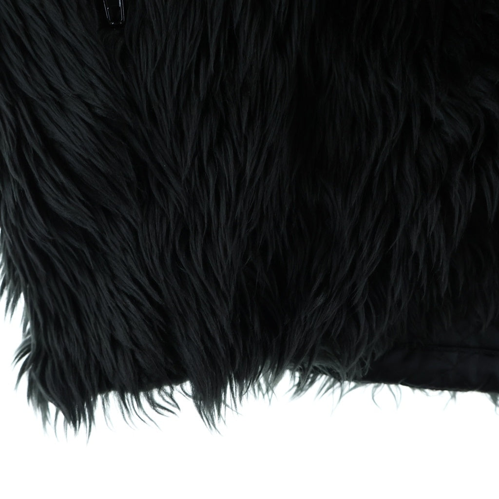 BALENCIAGA(バレンシアガ) 22AW ジップアップフェイクファージャケット エコファー ブラック 681818