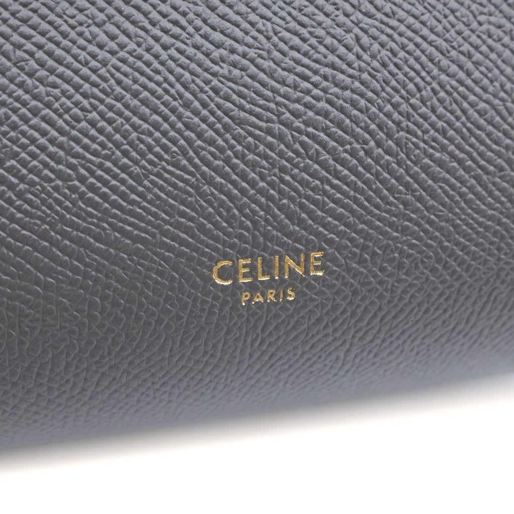 CELINE(セリーヌ) ベルトバッグ マイクロ ハンドバッグ ショルダーバッグ 2WAY グレー レザー 189153 レディース