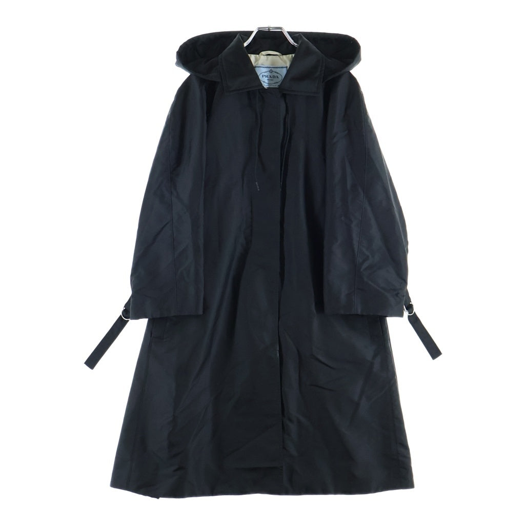 PRADA(プラダ) フーデットコート ナイロン ブラック 291047