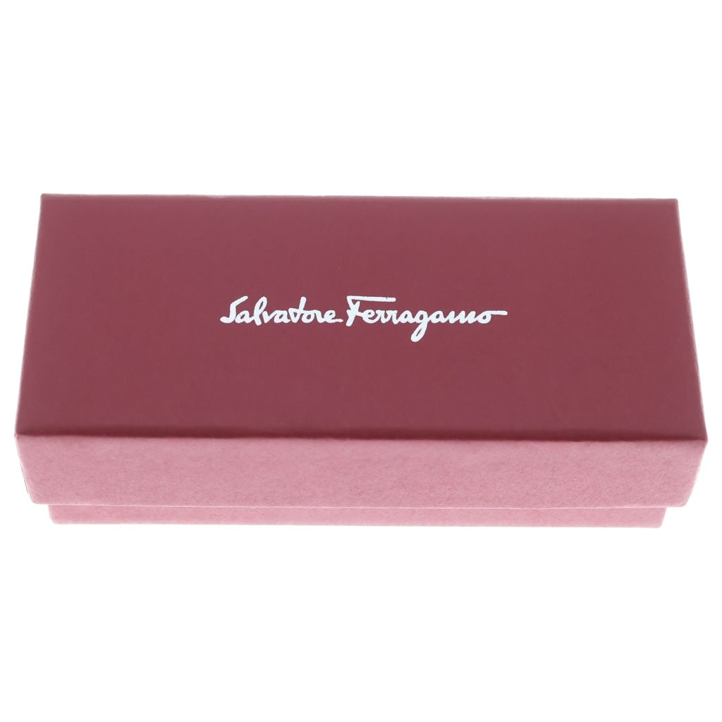 FERRAGAMO(フェラガモ) ヴァラ・リボン クリスタル バレッタ ヘアピン ヘアクリップ ブラック レディース