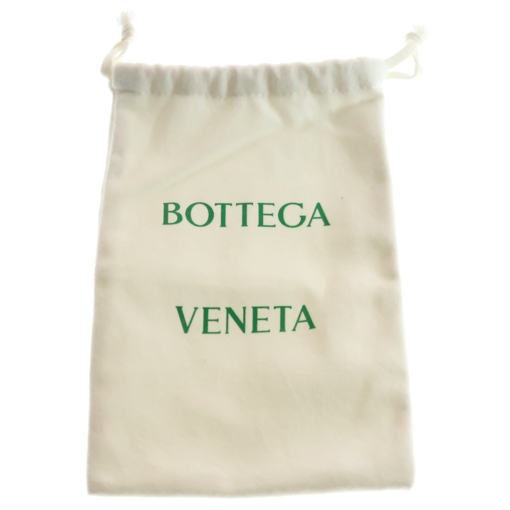 BOTTEGA VENETA(ボッテガヴェネタ) カセット ラウンドファスナー長財布 ロングウォレット カードケース ブラック レザー シルバー金具 レディース