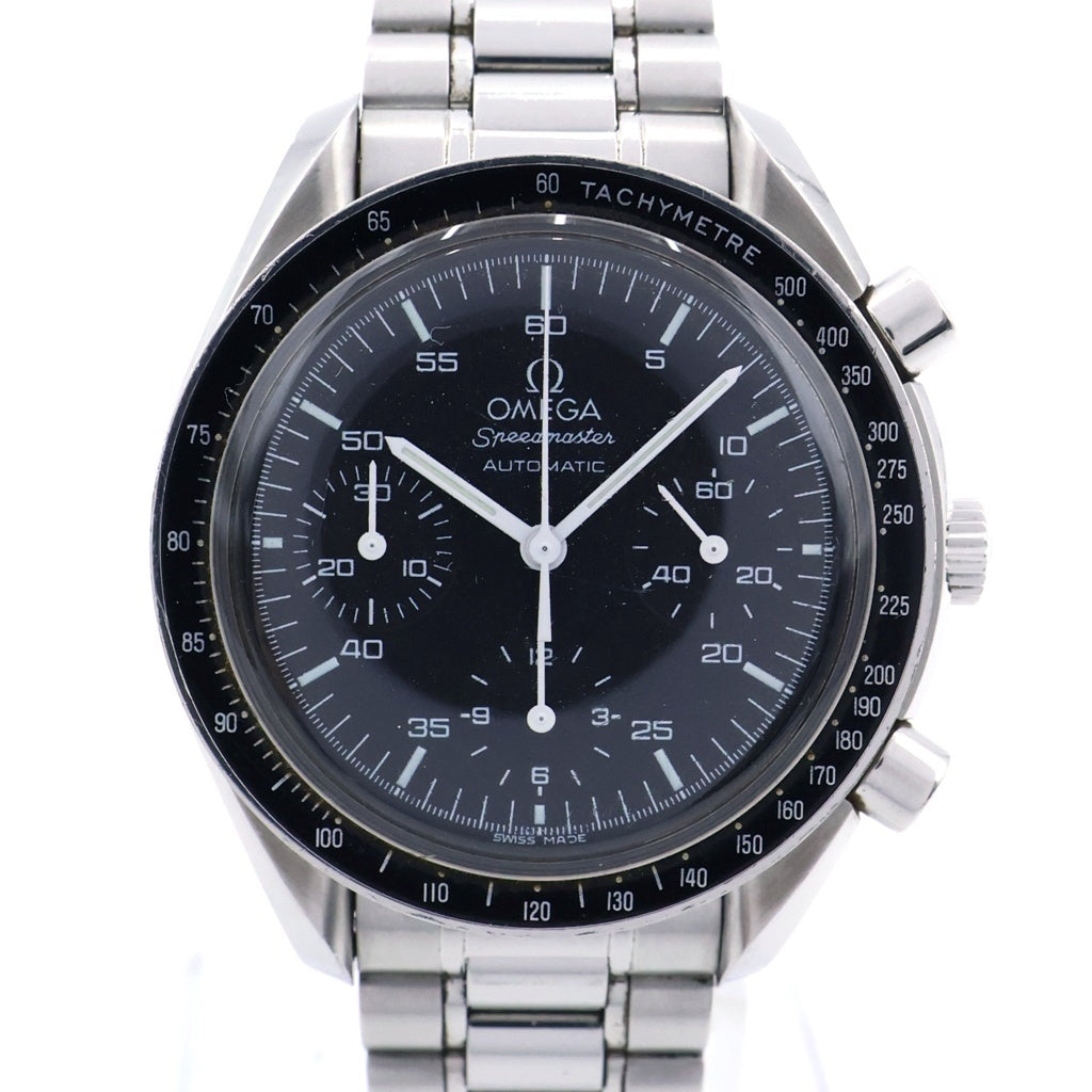 OMEGA(オメガ) スピードマスター 黒文字盤 腕時計 シルバー×ブラック SS/AT 3510.50.00