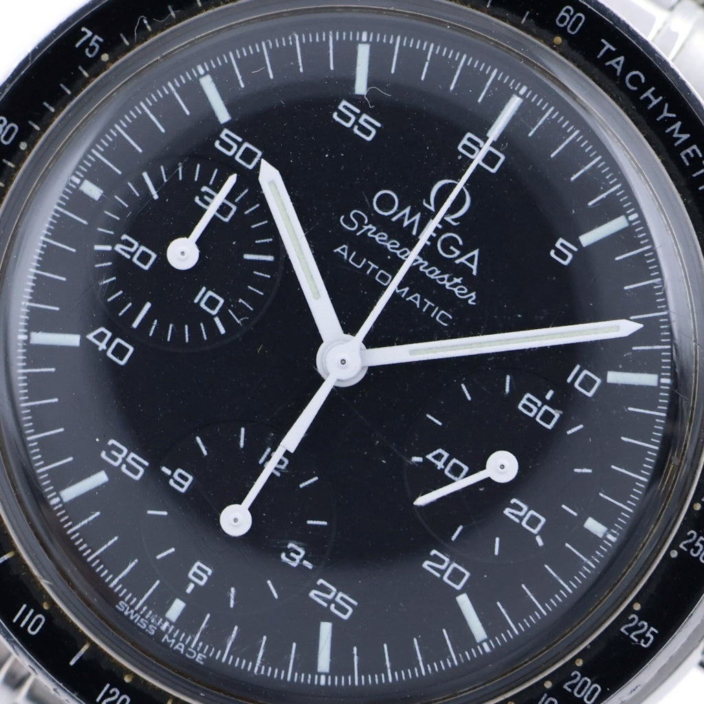 OMEGA(オメガ) スピードマスター 黒文字盤 腕時計 シルバー×ブラック SS/AT 3510.50.00