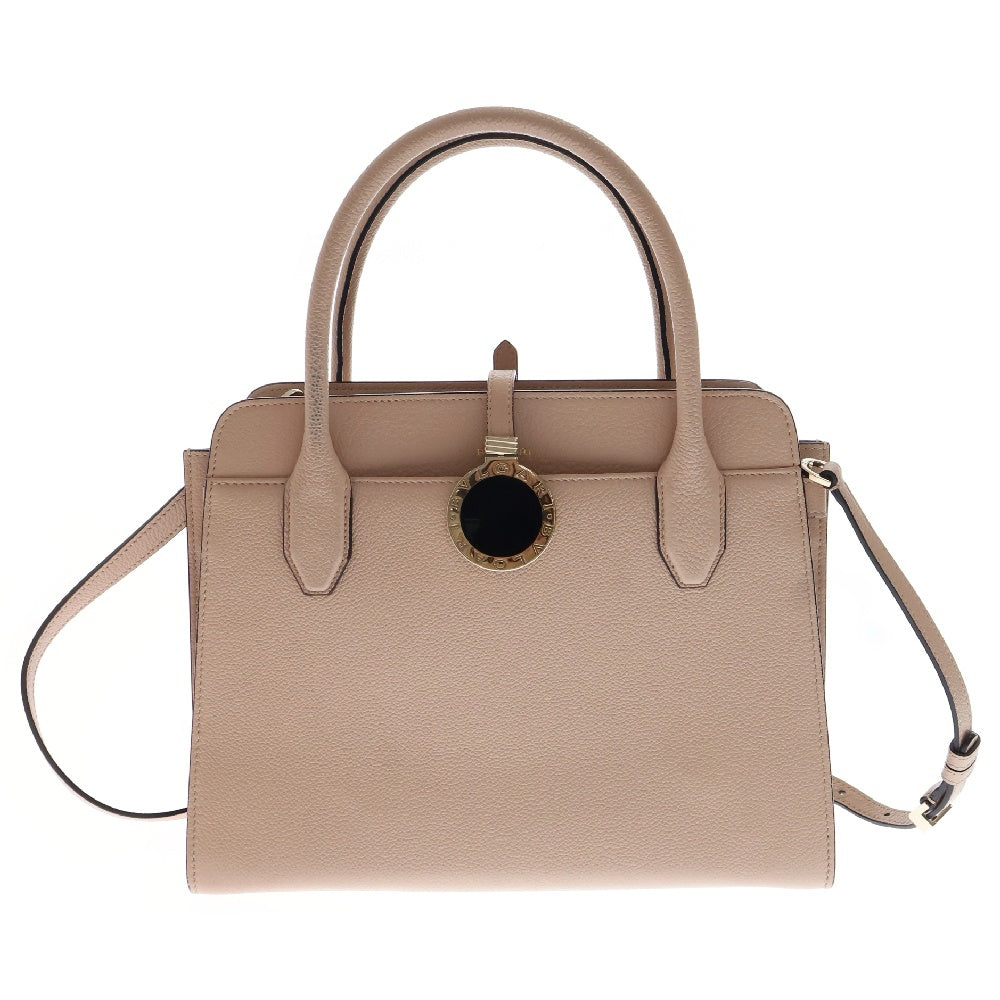 BVLGARI(ブルガリ) アルバ 2WAY ハンドバッグ ショルダーバッグ ベージュ レザー