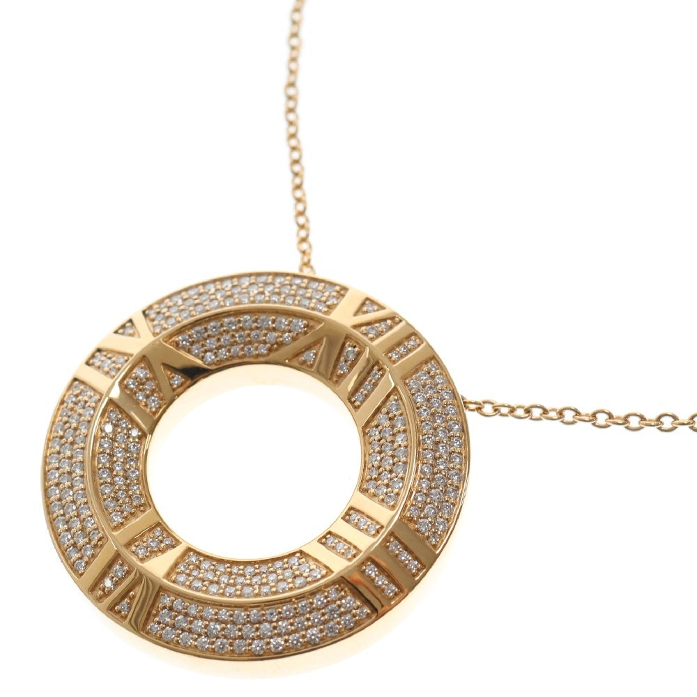 TIFFANY & Co.(ティファニー) アトラス X クローズド サークル ダイヤ ネックレス Au750 PG ピンクゴールド d0.57ct K18PG