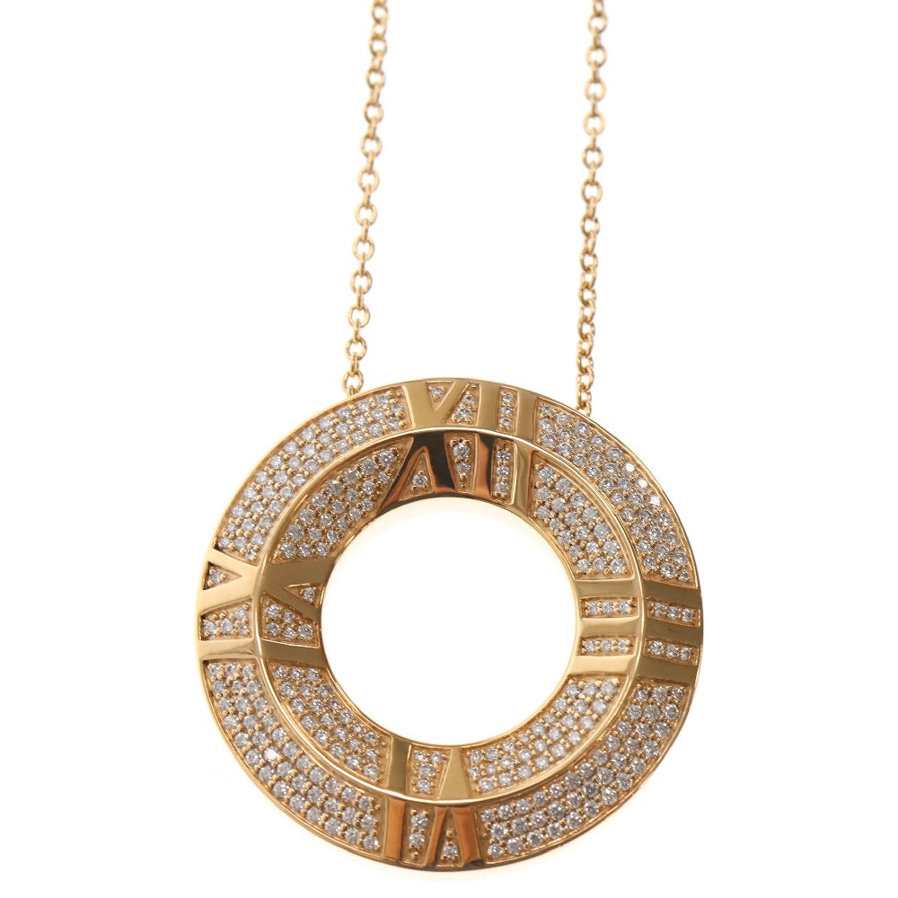 TIFFANY & Co.(ティファニー) アトラス X クローズド サークル ダイヤ ネックレス Au750 PG ピンクゴールド d0.57ct K18PG